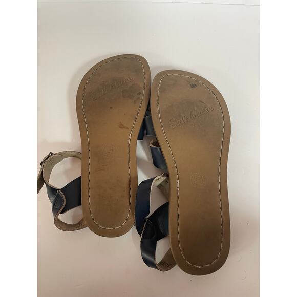 Women's Navy Salt Water‎ Sandals- Leather- Size 6 - Picture 4 of 4
